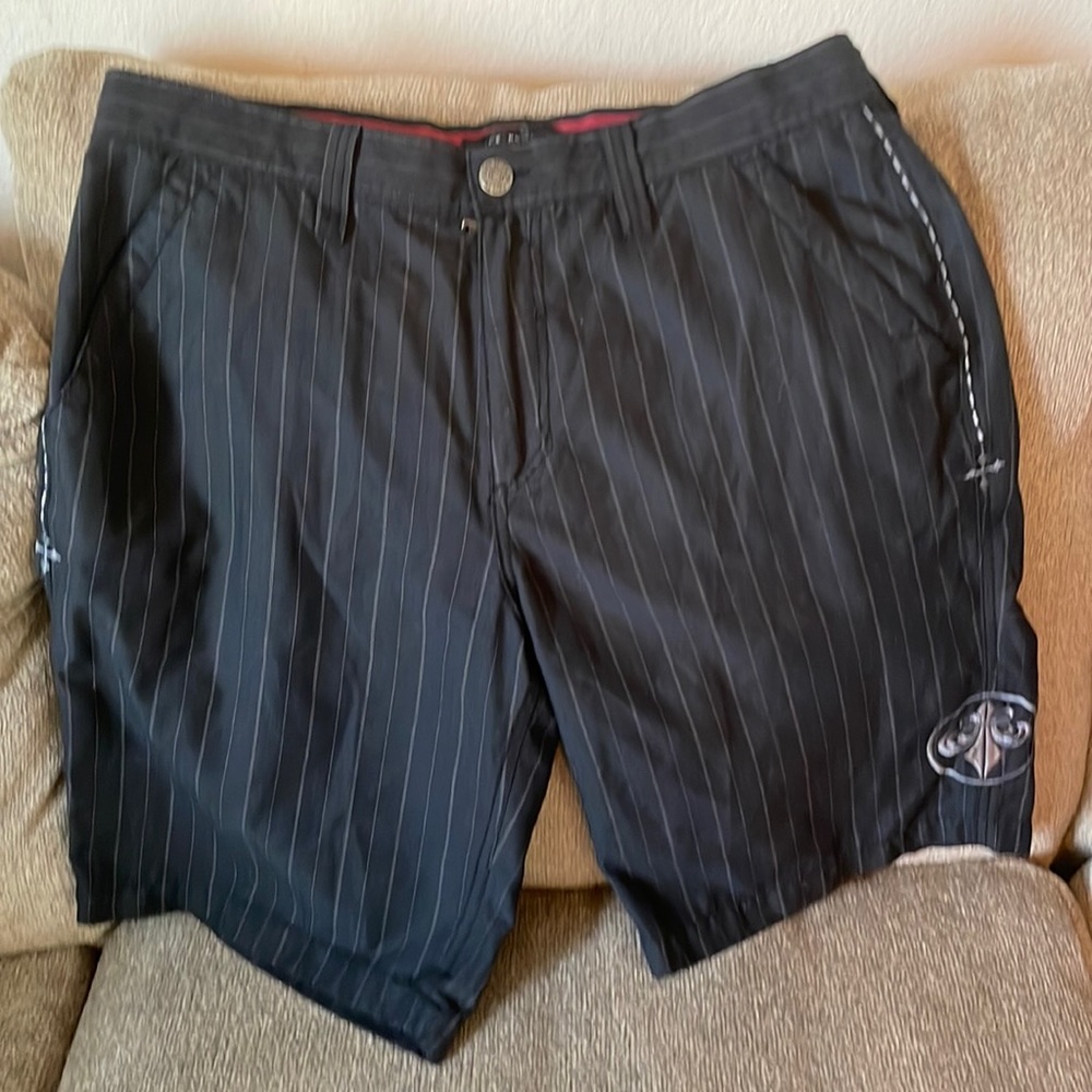 Mens affliction black premium shorts size 36